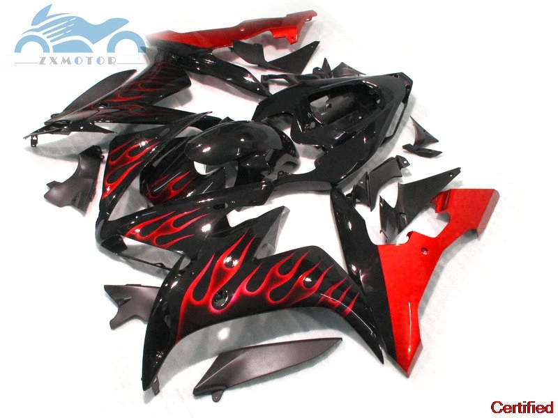 

Обновленные комплекты обтекателей для YAMAHA 2004-2006 YZFR1 04 05 06 YZF R1, черный, красный, комплект пластиковых обтекателей 39