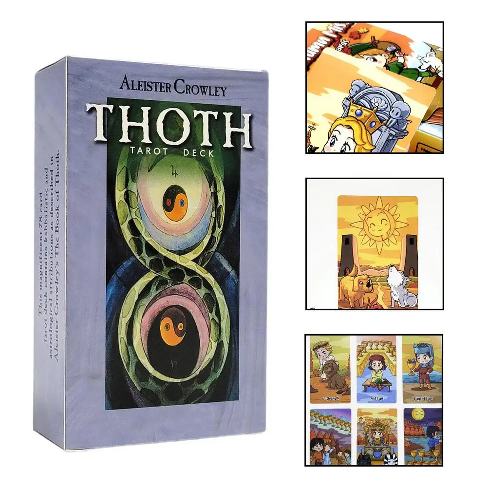 78Pcs Alester crowley thoth Tarot deck Cards Board Deck Games Palying Cards For Party Game