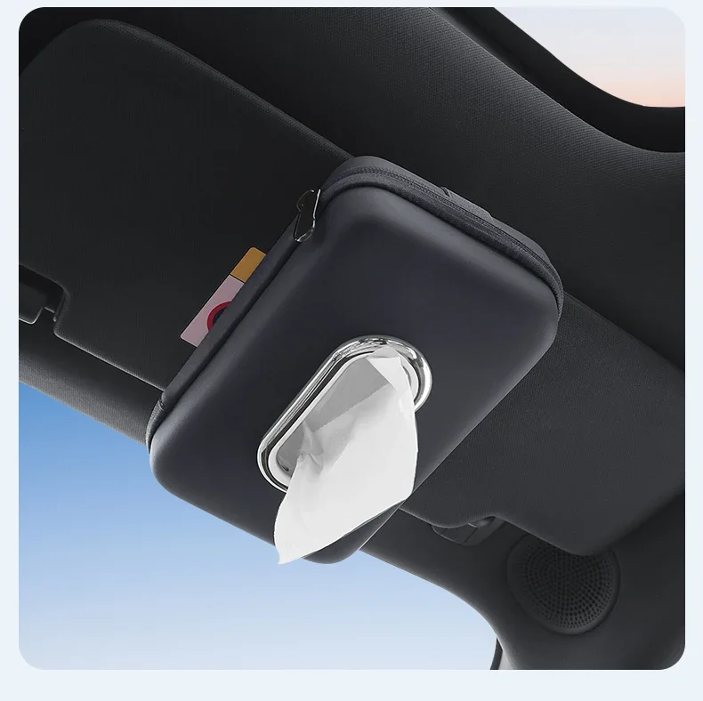 Premium Leder Auto-Taschentuchhalter für die Rückenlehne, Serviettenspender für die Armlehne, universeller Organizer für Papierhandtücher im Auto – Detail 17