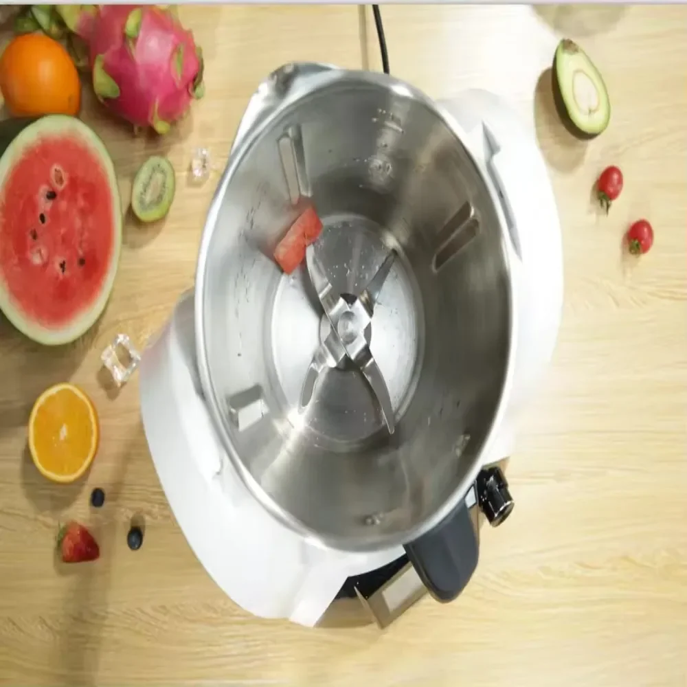 Digital screen multifunctional blender and food processor, automatic cooker for home kitchen, compact and easy to operate