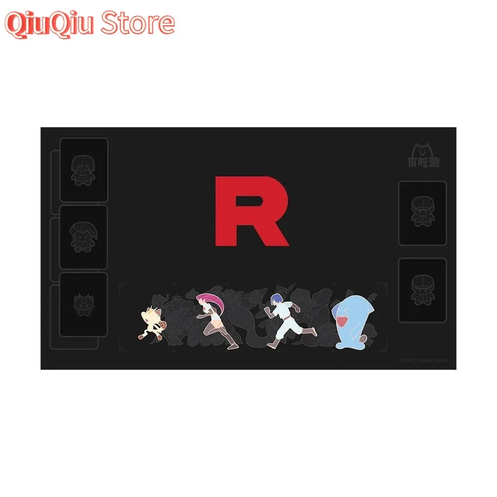 600X350X2Mm Diy Ptcg Rocket tarjeta del equipo tapete de batalla Ptcg Wobbuffet jugador individual juego de mesa tarjeta de batalla Anime tarjeta Juguetes