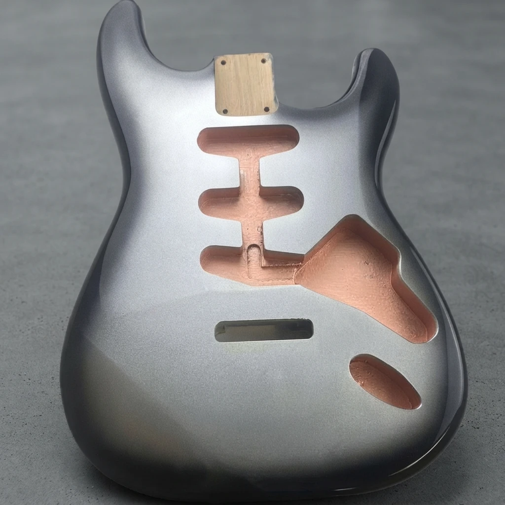 Pre-Routed ST Guitar Body, SSS Single Coil, Polyester Finish, Standard Neck Pocket, Blank DIY Kit for Custom Guitar Projects