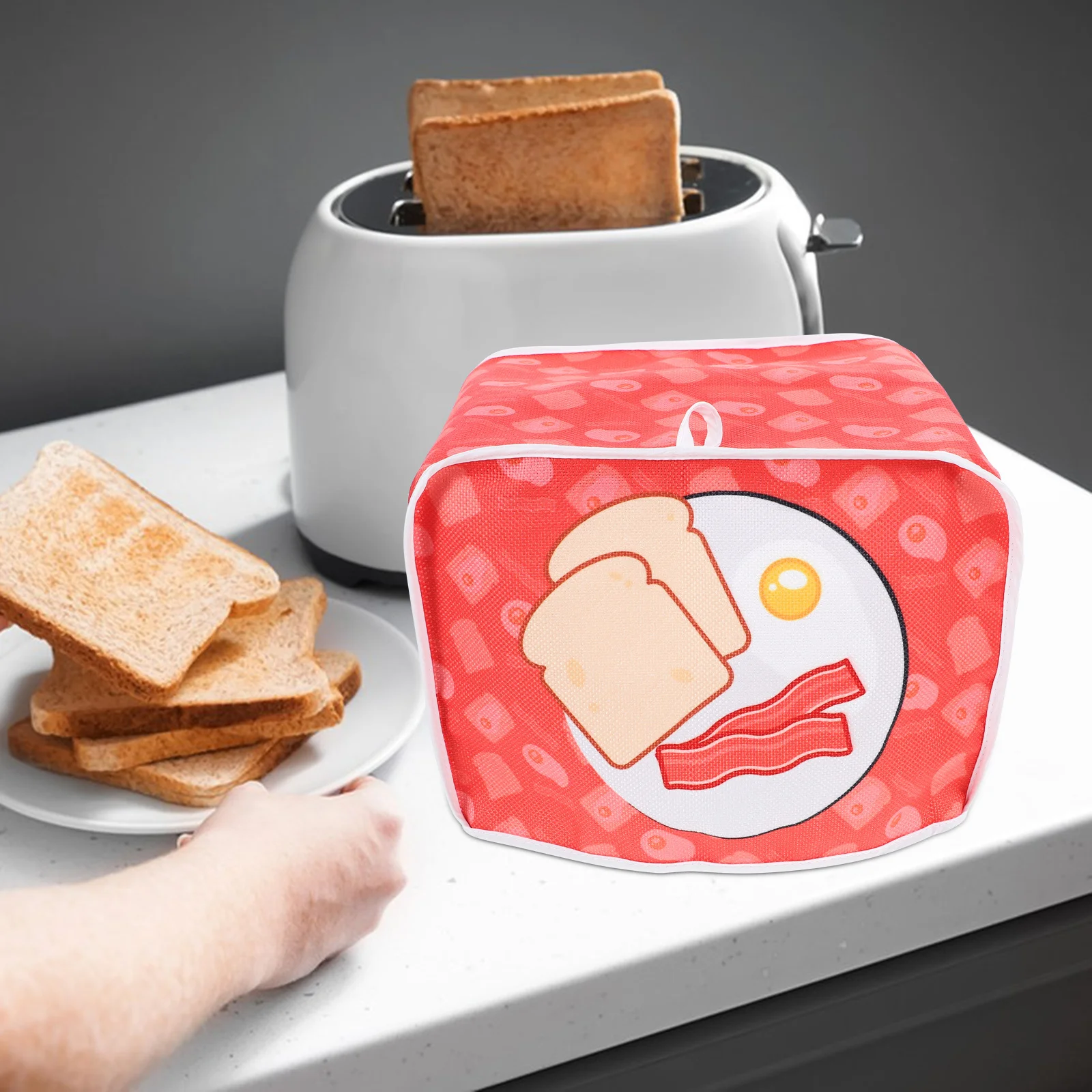 

Bread Machine Dustproof Cover Soft Protective Toaster Lid Wear Resistant Kitchen Toaster Protector Appliance Dirtproof Sleeve