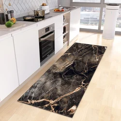 Alfombra de mármol para cocina, felpudo antideslizante para pasillo, entrada, hogar, sala de estar, dormitorio de niños, decoración de suelo, puerta de baño