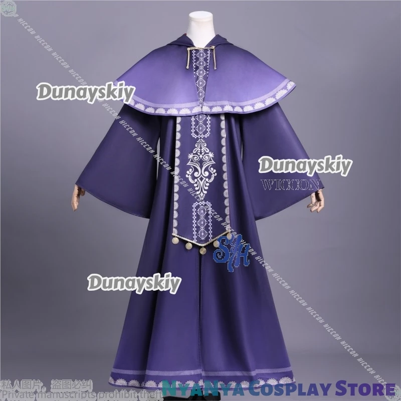 Monica Everett Secrets Of The Silent Witch Cosplay Anime Costume Magical Girl Magic School Purple Cape Halloween Christmas Party