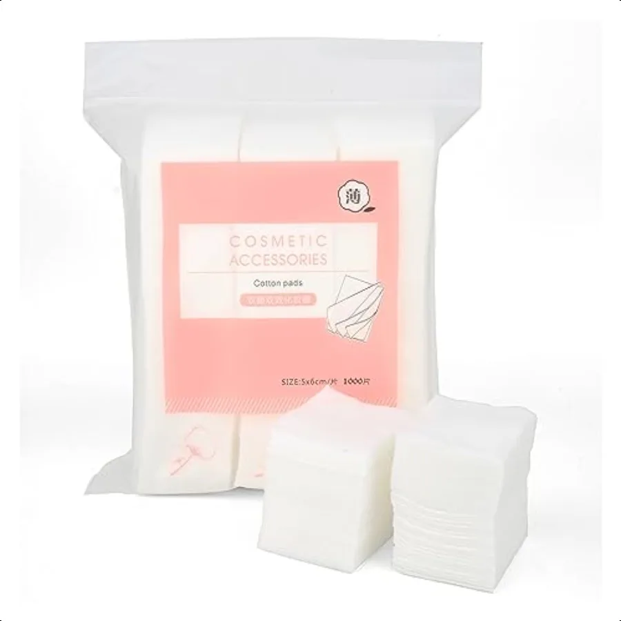 1000 Uds. Almohadillas de algodón desmaquillantes ultrafinas perfectas para cara, labios, ojos, uñas, esmalte desmaquillante, limpieza y piel diaria C