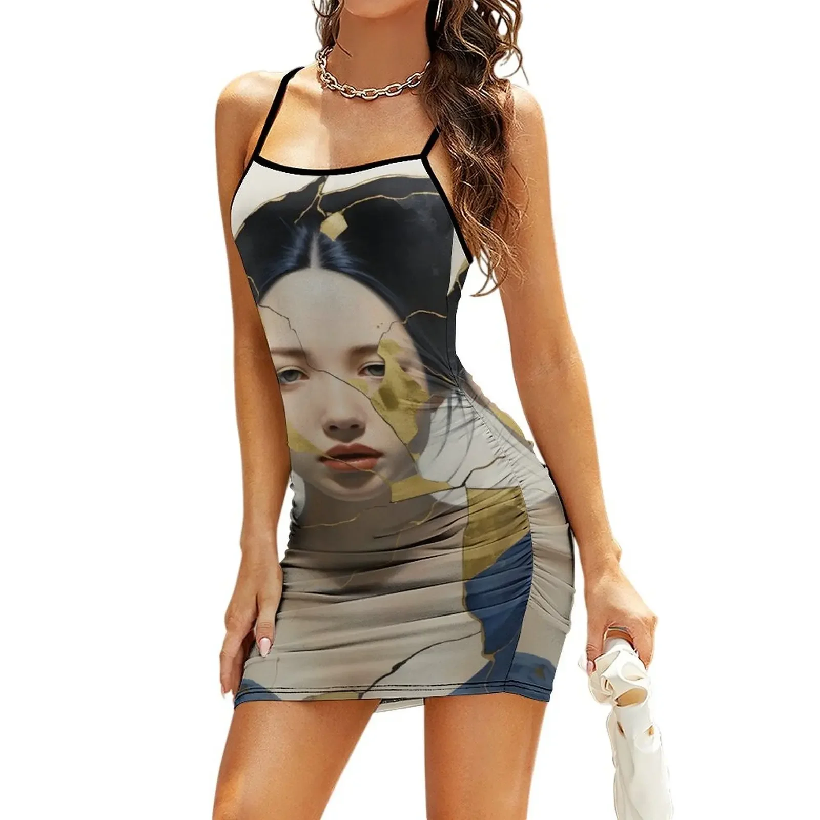 

kintsugi 2 Sling Dress Elegant gown dresses korean style birthday dress for women women's clothing trend 2026 Dress