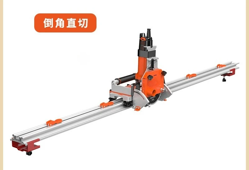 Electric chamfering straight rock slab cutting machine
