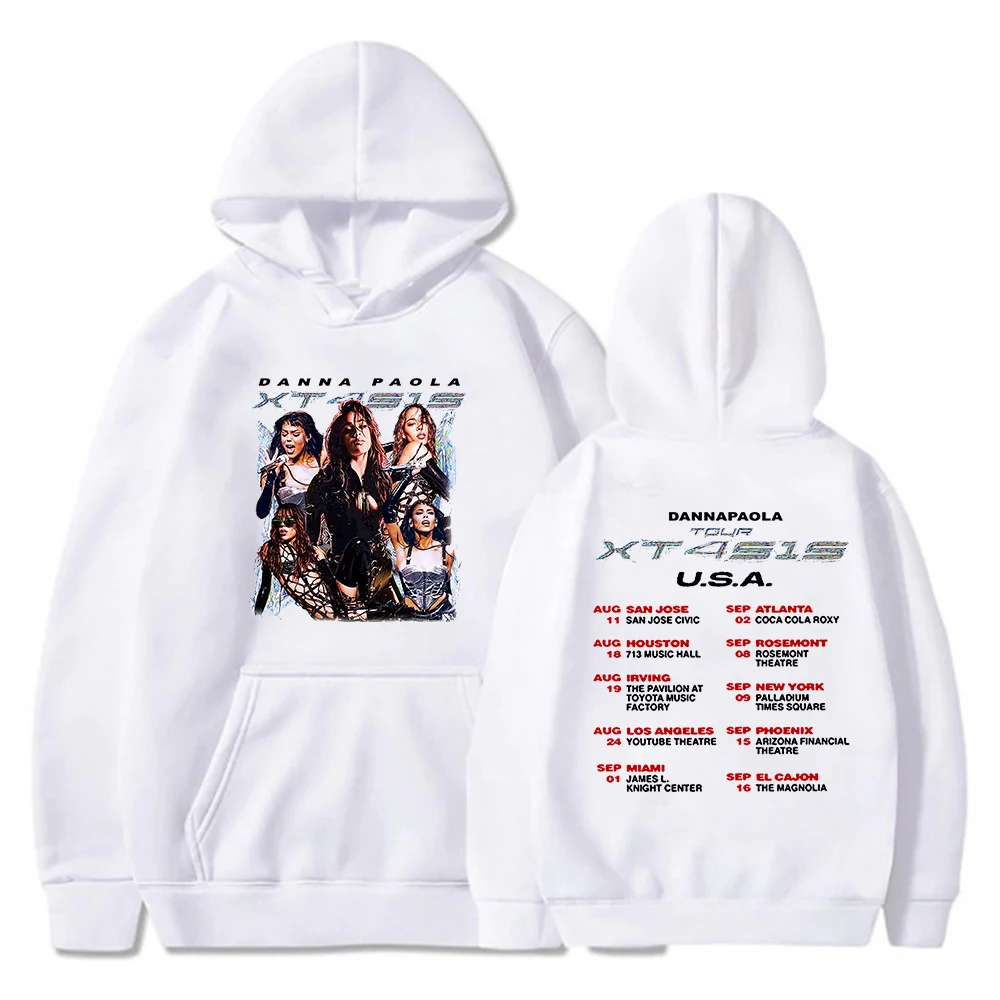 Danna Paola XT4S1S Hoodie 2023 USA Tour Merch Fashion Long Sleeve Streetwear Men Women Hooded Sweatshirt Hip Hop Clothes