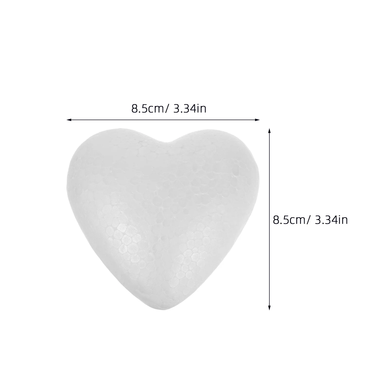 20 قطعة من كرات الإسفنج على شكل قلب لوازم الحرف اليدوية آمنة ولطيفة وممتازة لكرات الإسفنج على شكل قلب