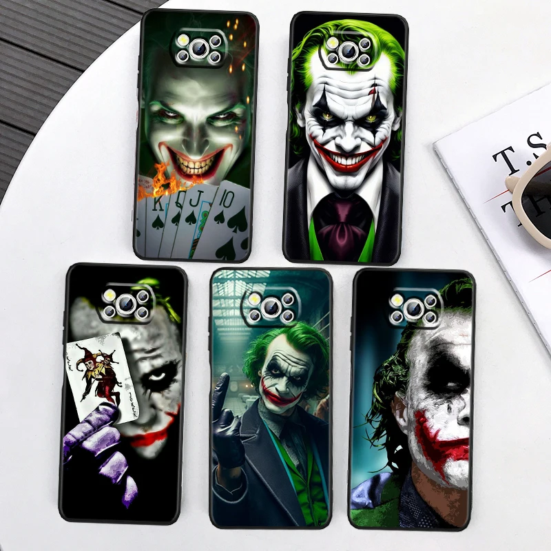 T-The J-Jokers Art Fashion For Xiaomi Mi Poco F5 F4 F3 X6 X5 X4 X3 M6 M5 M5S M4 M3 C65 Pro GT NFC 5G Black Soft Phone Case