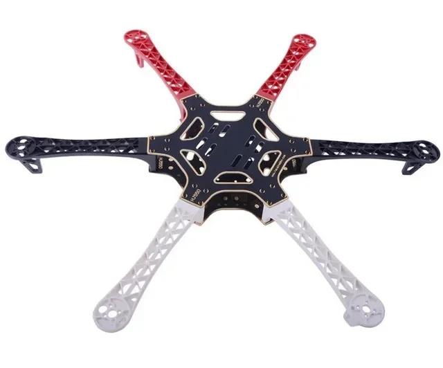 Kit de cadre d'hexacoptère F550 avec gyroscope 6 axes et contrôleur PCB |   Multirotor Hexarotor prêt FPV avec train d'atterrissage |   Pièces de construction de drone DIY