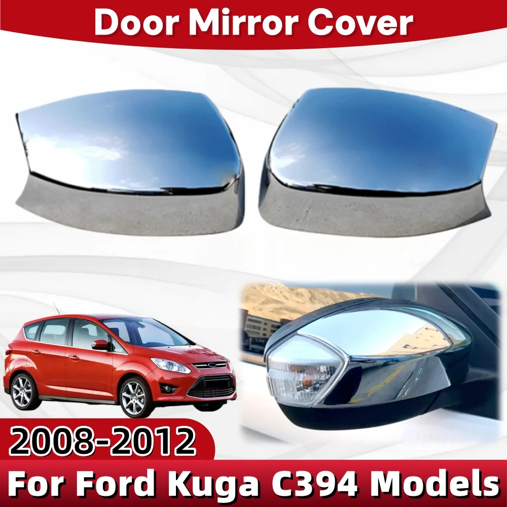 

Door Mirror Cover For Ford Kuga C394 Models 2009 2010 2011 Exterior Scratch Protective Car Decoration Upgrade ABS Plastic