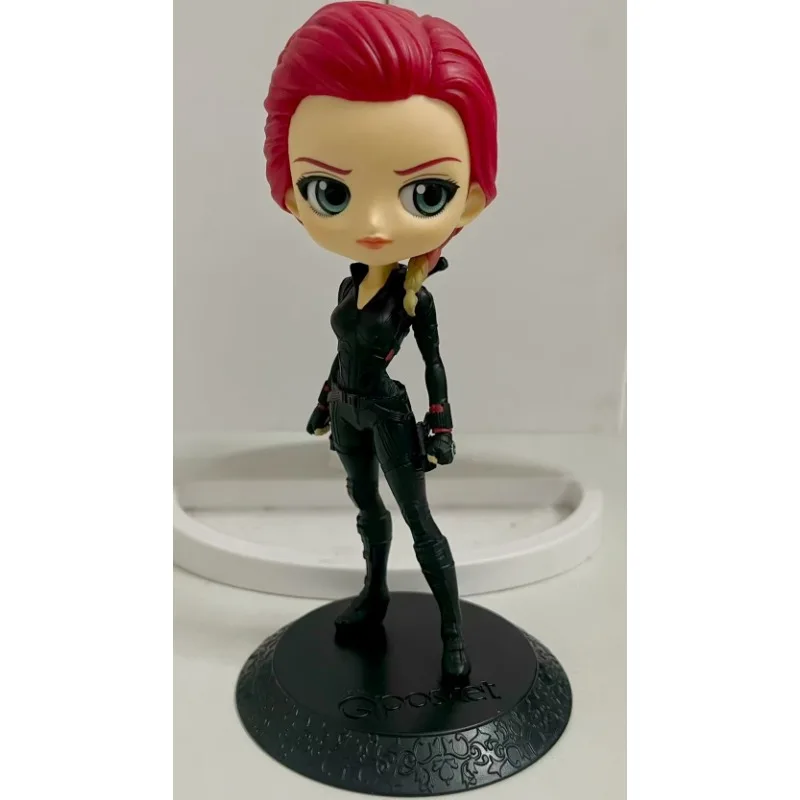 オリジナル Qposket マーベルシリーズキャプテンアメリカ/ブラックウィドウ Q バージョン人間フィギュア玩具装飾像