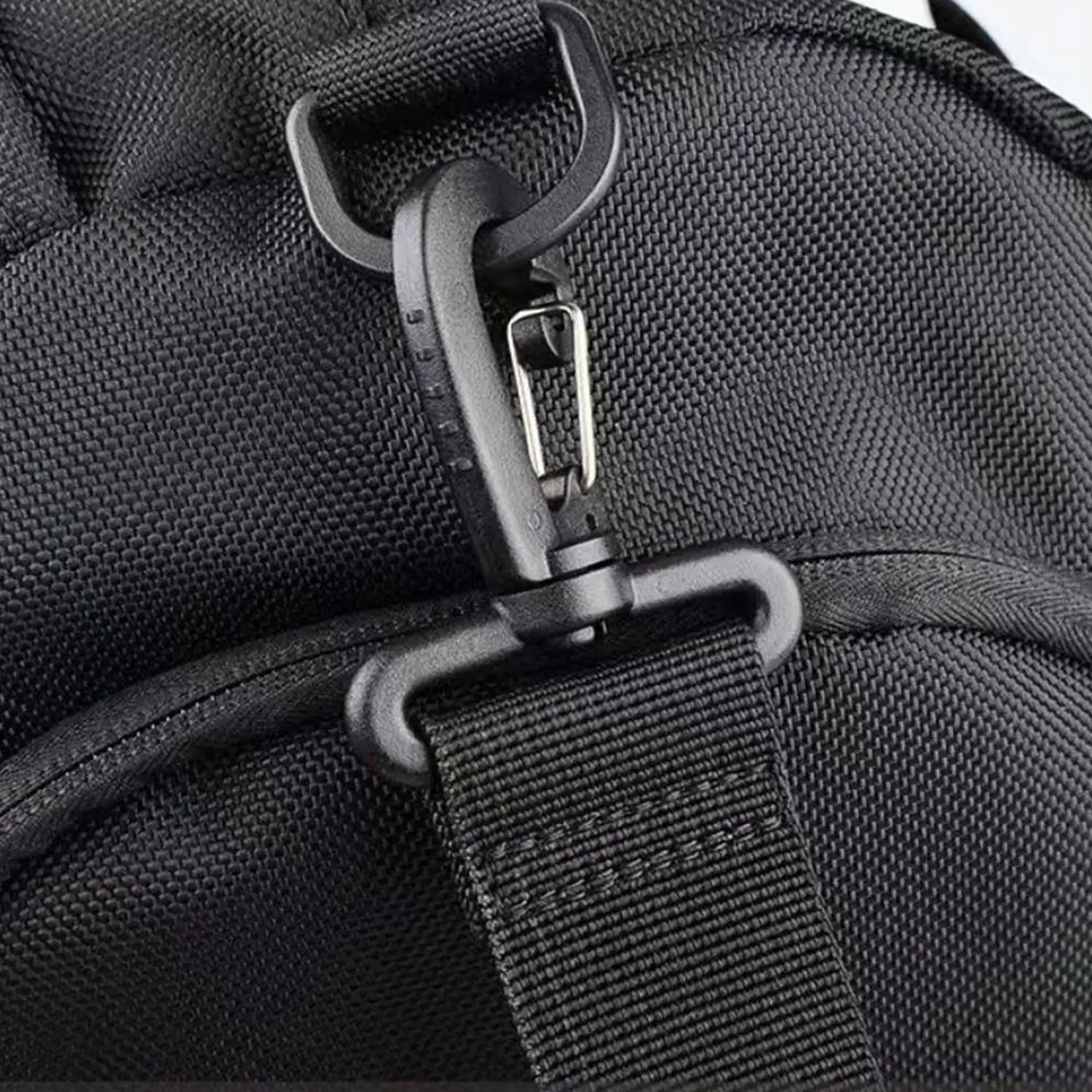 

1PC Travel Bag Shoulder Strap Shoulder Pad Metal Hook Nylon Webbing Backpack Strap Crossbody Single Shoulder Strap Bag Strap