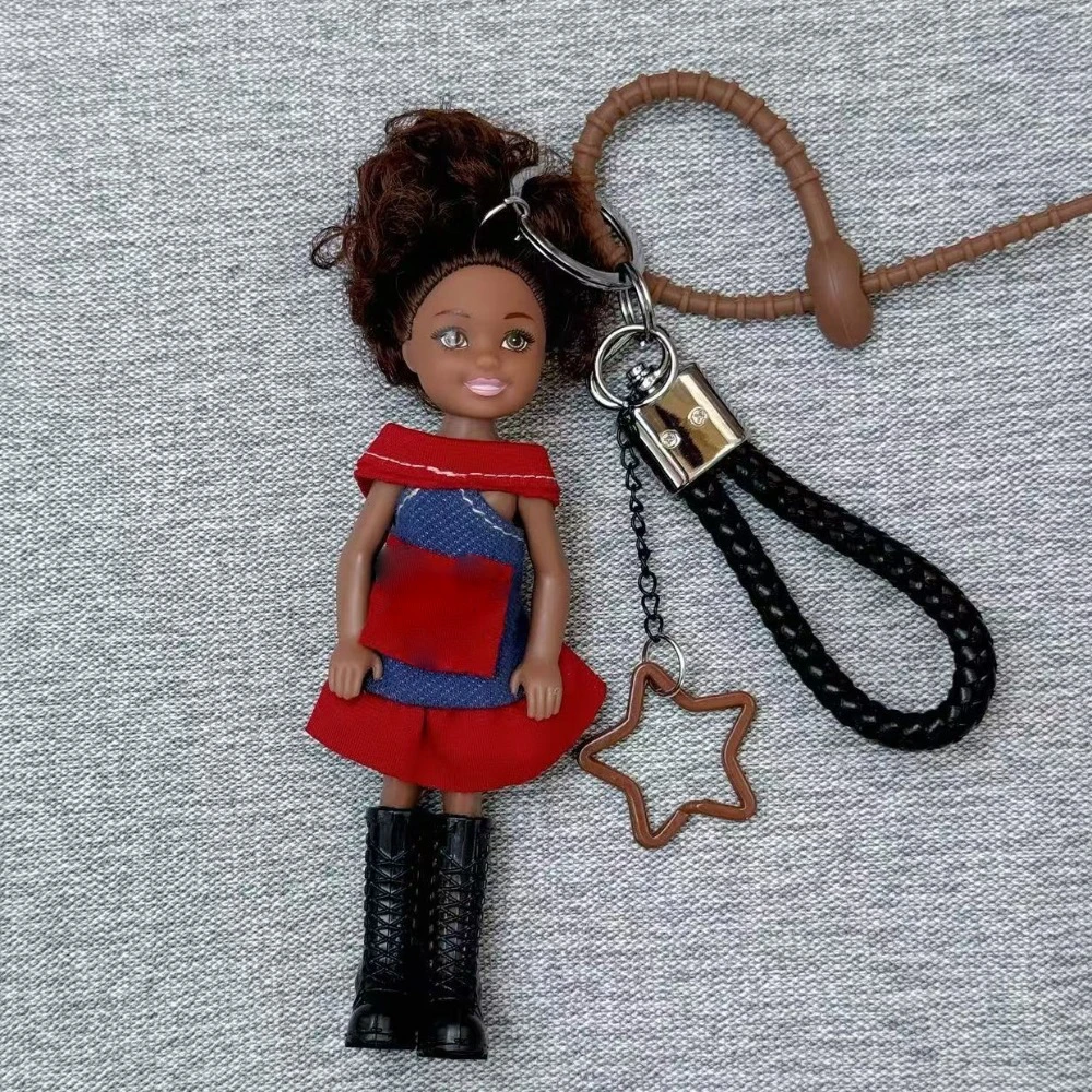 New Cute Doll Pendant Hanging Ornament DIY Change Clothes Keychain Car Key Ring Gift