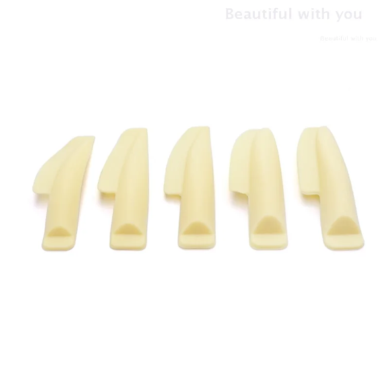 New5pairs سيليكون رمش تجعيد الوسادة جلدة قضبان درع رفع ثلاثية الأبعاد رمش بكرة الشعر اكسسوارات قضيب أدوات أداة جميلة #5