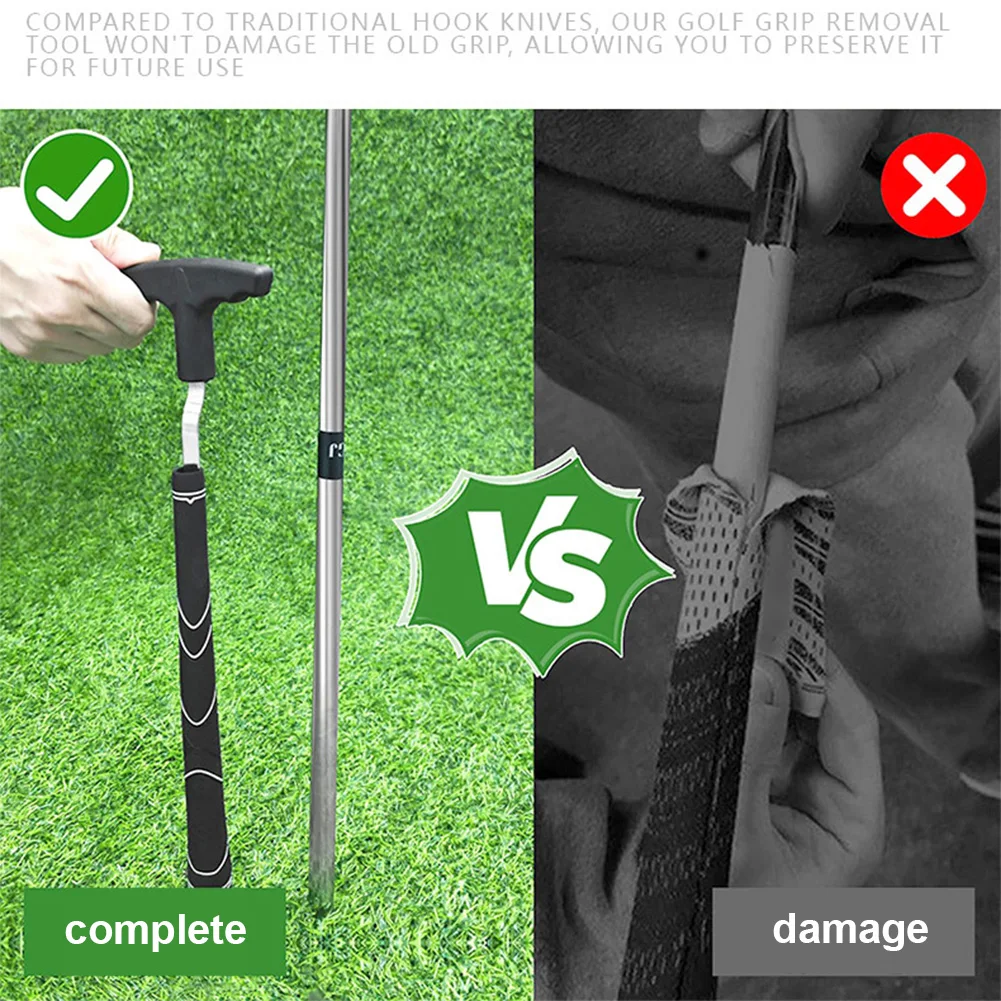 Golf Grip Removal Tool V-Groove Grip Remover Saver Grip Remover Gripping Tool Protective Grip Removal Tool Golf Accessories
