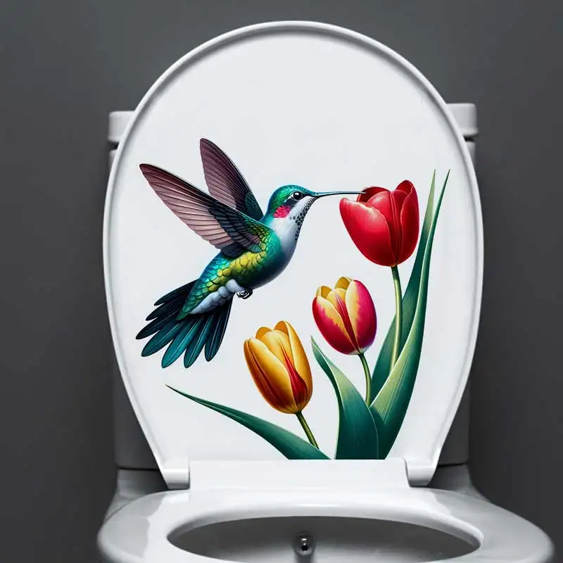 

Hummingbird Wall Sticker Kids Room Decor Bathroom Toilet Living Room Decor Cabinet Refrigerator Home Decor Decals S704