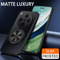 AG Frosted Case for OPPO Find X3 Lite Neo X5 X6 X7 X8 Ultra X9 Pro Magnetic 360 Rotating Stand Ring Holder Lens Protective Cover