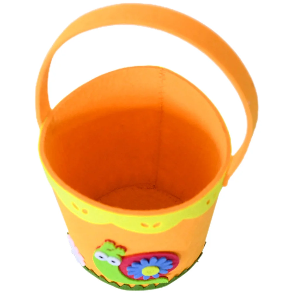 

Easter Tote Basket with Handle Handheld Gift Baskets for Adults Egg Bread Small Non-woven Fabric Empty Natural Toddler Gifts