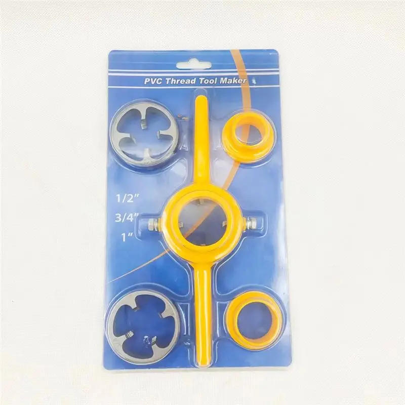 N96R PVC Pipe Threader NPT Thread Tap Die Set Plumbing PVC Thread Tool Screw Die Set Hand Tool Pipe Threader Plumbing Tool