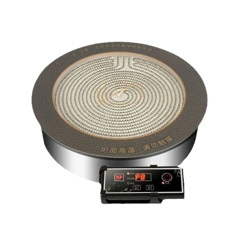 

Commercial high-power kitchen cooking wire-controlled round embedded stove rinsing skewers fragrant hot pot electric ceramic