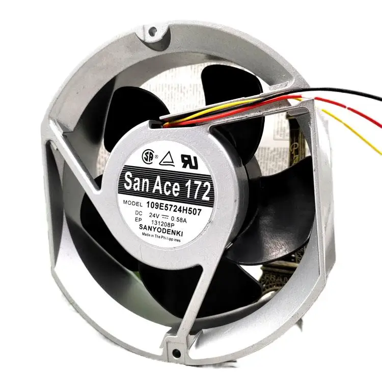 

Sanyo 109E5724CH50 DC24V 0.58a 17251 Max Airflow Rate Aluminum Frame Cooling Fan