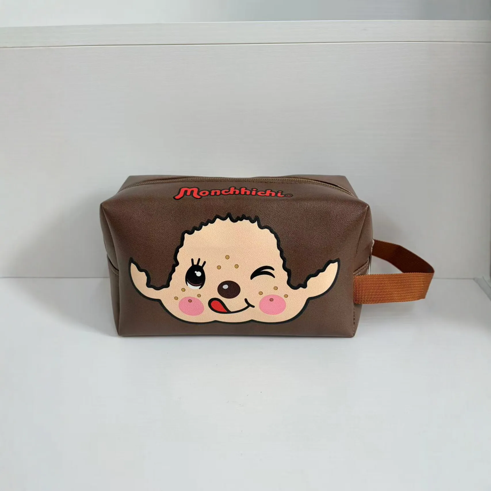 Monchichi square hand-held makeup bag double-sided printed crossbody bag girl cute portable crossbody bag view 4