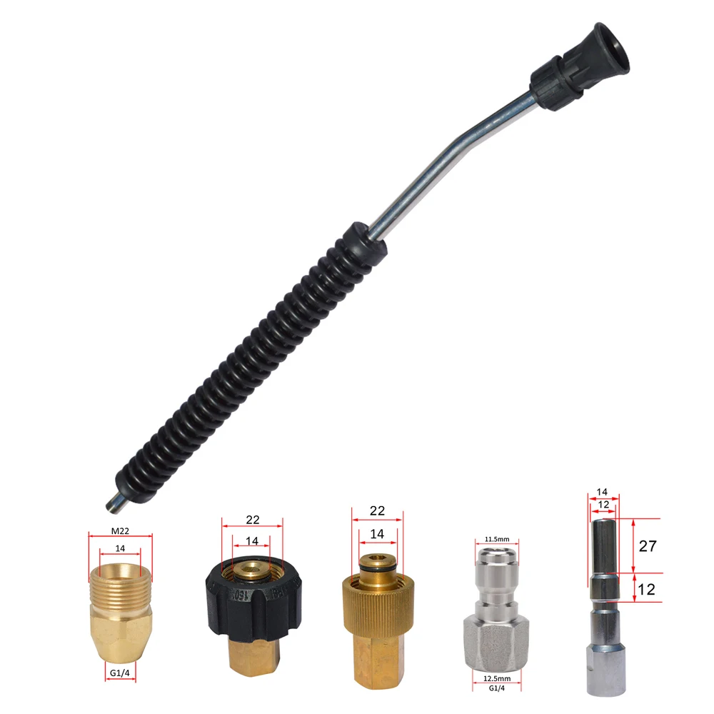 

Удлинительная палочка для мойки высокого давления с быстроразъемным соединением 1/4 дюйма, резьбой G1/4 M22, наружная распылительная палочка Karcher HD Nilfisk для чистки автомобиля