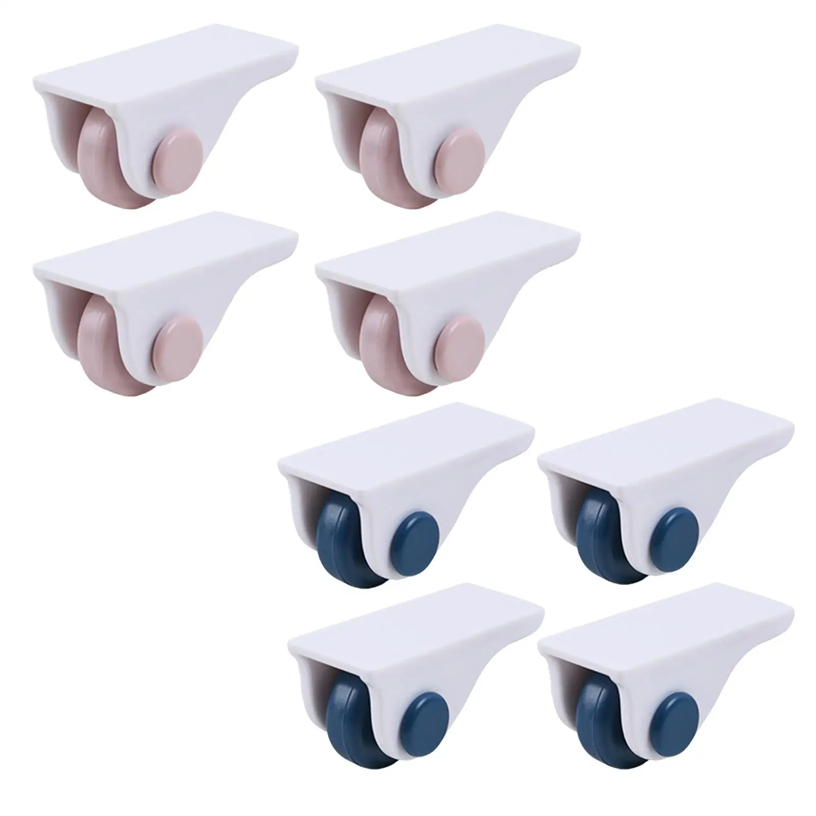 4Pcs Self Caster Wheels Roller Ball Paste Type for Bins Bottom Trash Can