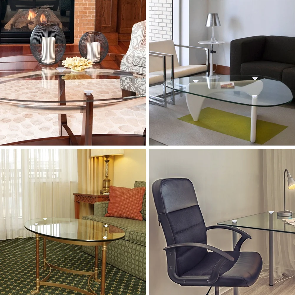 

8pcs Pvc Cups Transparent Reusable For Desk Glass Fish Sucker Hanger Pad Tank Car Window Pet Hammock Sucker Hanger Pad