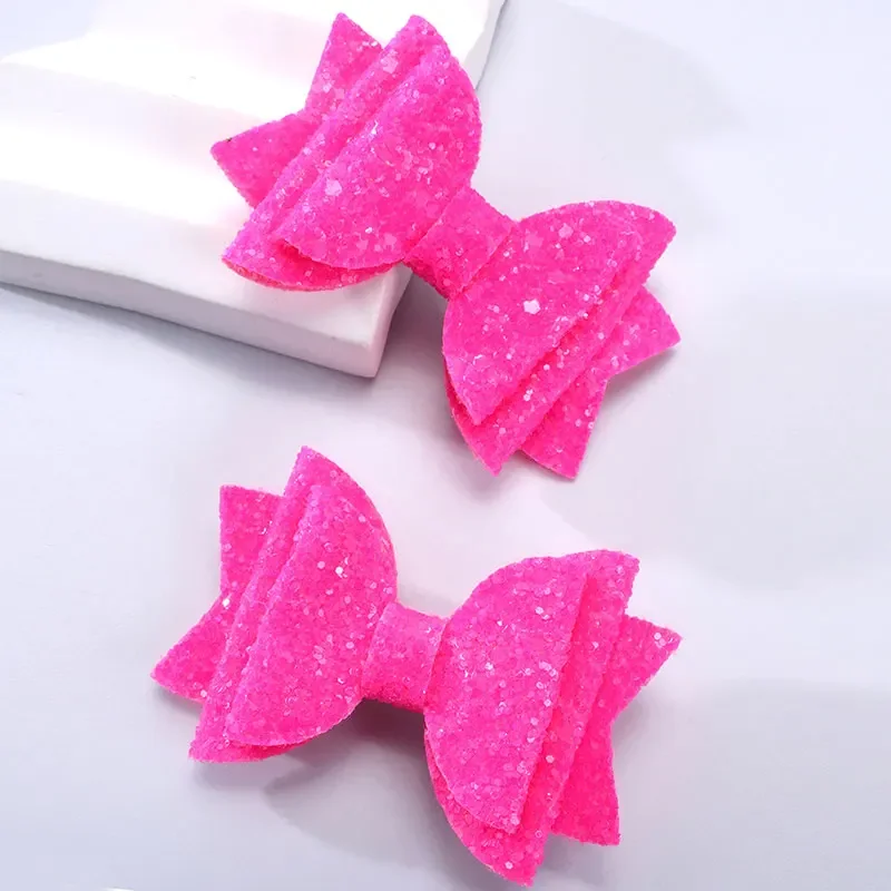 

2Pcs Sparkly Sequins Bow Hair Clip Girls Party Hair Accessories Child Glitter Bowknot Hairpin Lovely Barrettes New Headwear