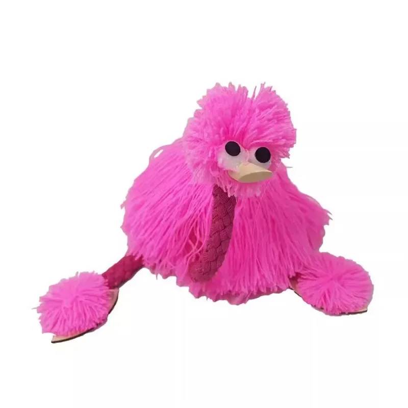 Puppet Ostrich Magic Tricks Handicraft Vintage Wire-controlled Puppetry Interactive Educational Toys for Children StuffedAnimals