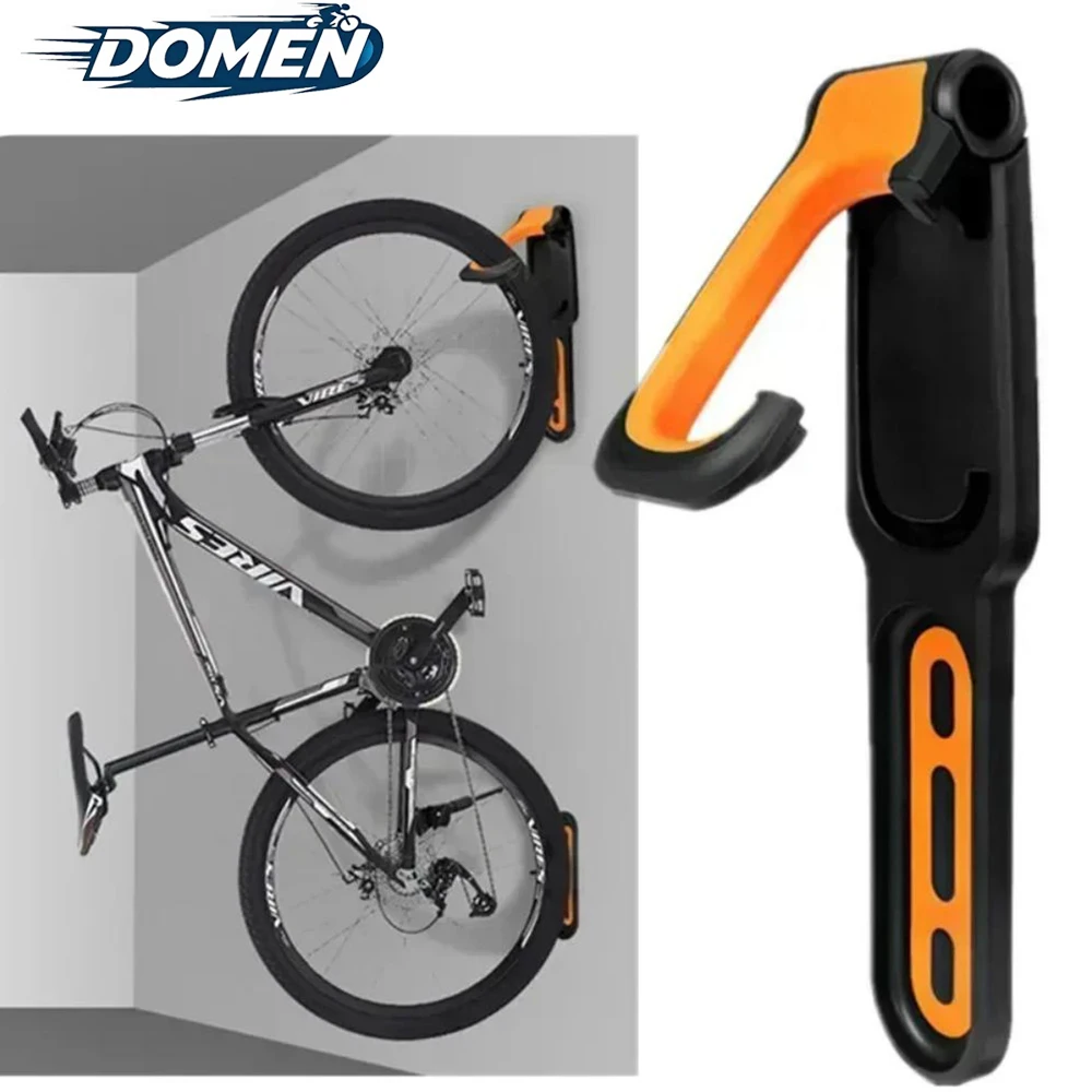 DOMEN Bicycle Wall Mount Rack MTB Bike Support Stand Bracket Holder Cycling Parking Buckle Road Bike Storage Fixed Hanging Hook