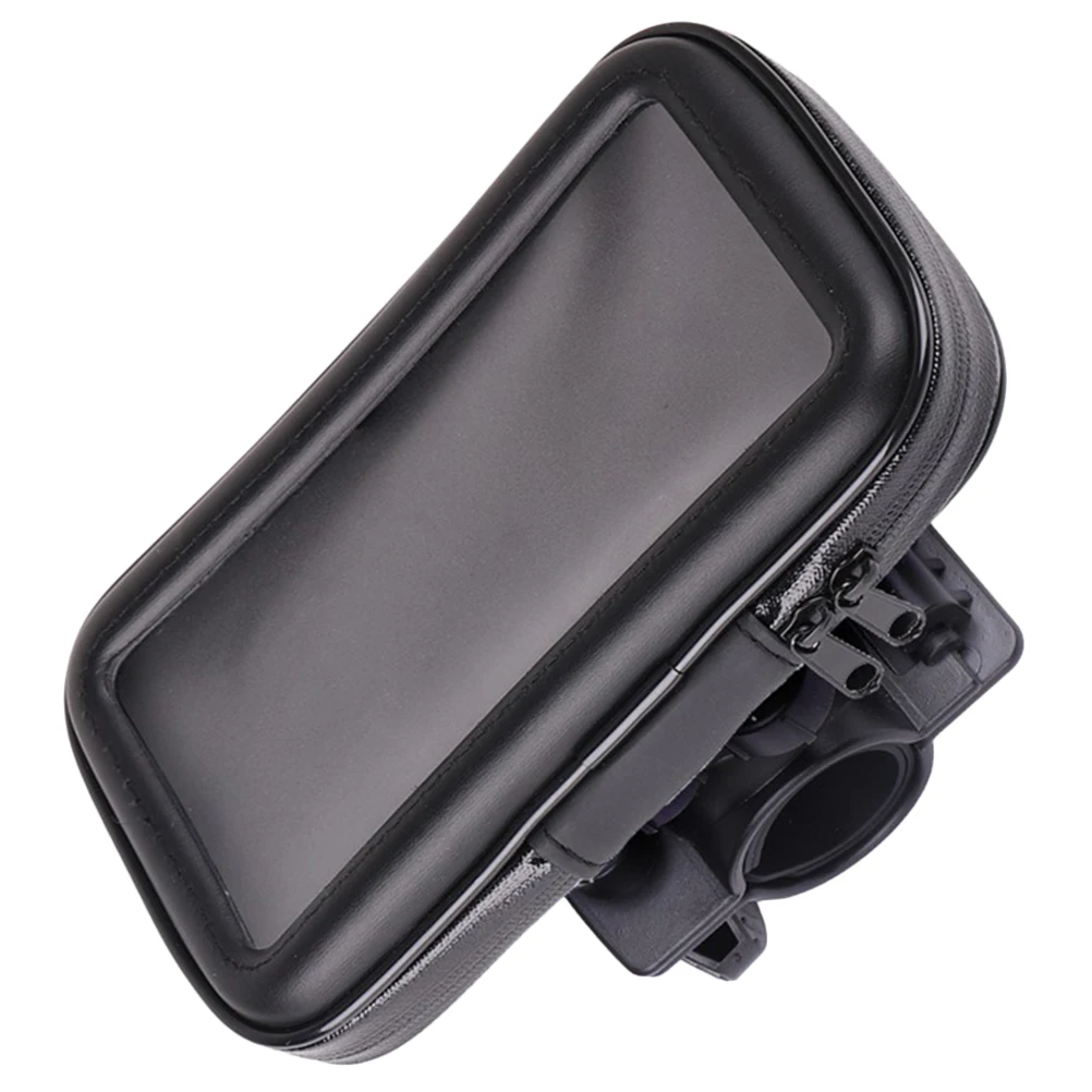 

Bicycle Phone Waterproof Bag 360 Degree Bike Cellphone Holder Electric Car Handlebar Pouch Black Map Frame
