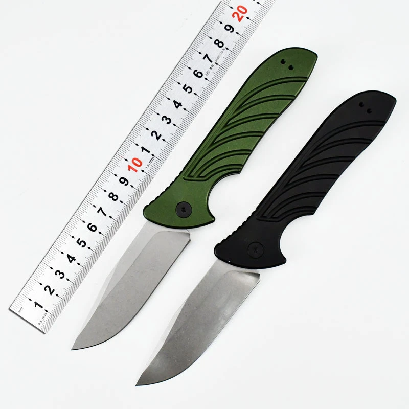 New 7600 Outdoor Camping Pocket Survival Folding Knife CPM-154 Blade Anodized Aluminum Handle Tactical Utility Knives CED Tools