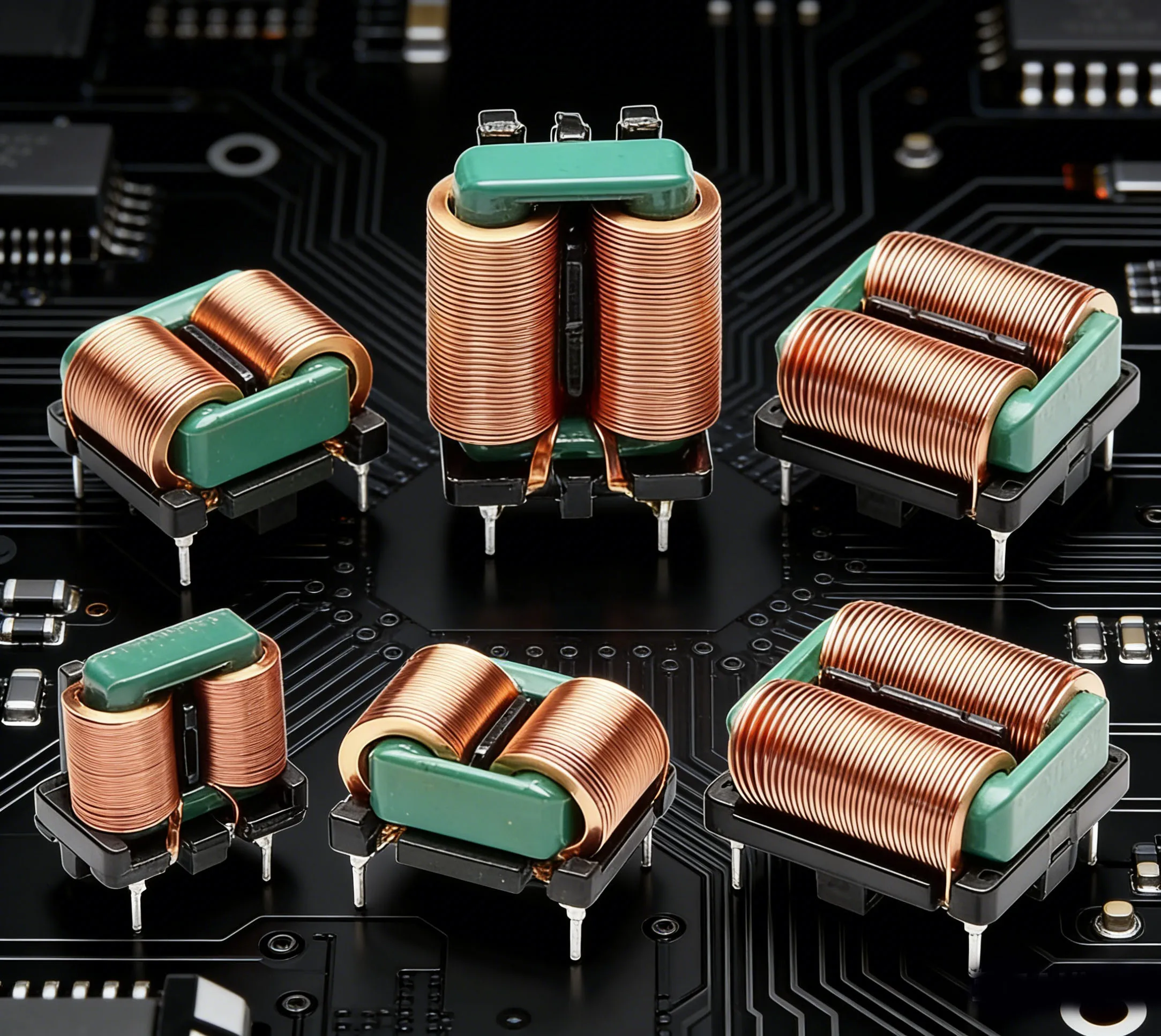 1pcs Common Mode Inductor 5mh 10mh Flat Wire Emi Common Mode Magnetic Loop Inductor, High Current Filter Inductor Coil