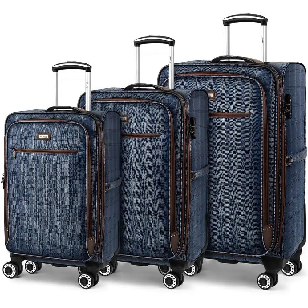 

3-Piece Hardshell Luggage Set with Wheels, Expandable Travel Bags, TSA Lock & Spinner Wheels (20/26/30) in Charcoal