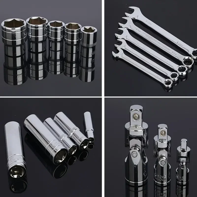 Car Repair Tool Kit 46 Piece/Set Socket Set Car Repair Tool Ratchet Torque Wrench Combo Auto Repairing Tool Set