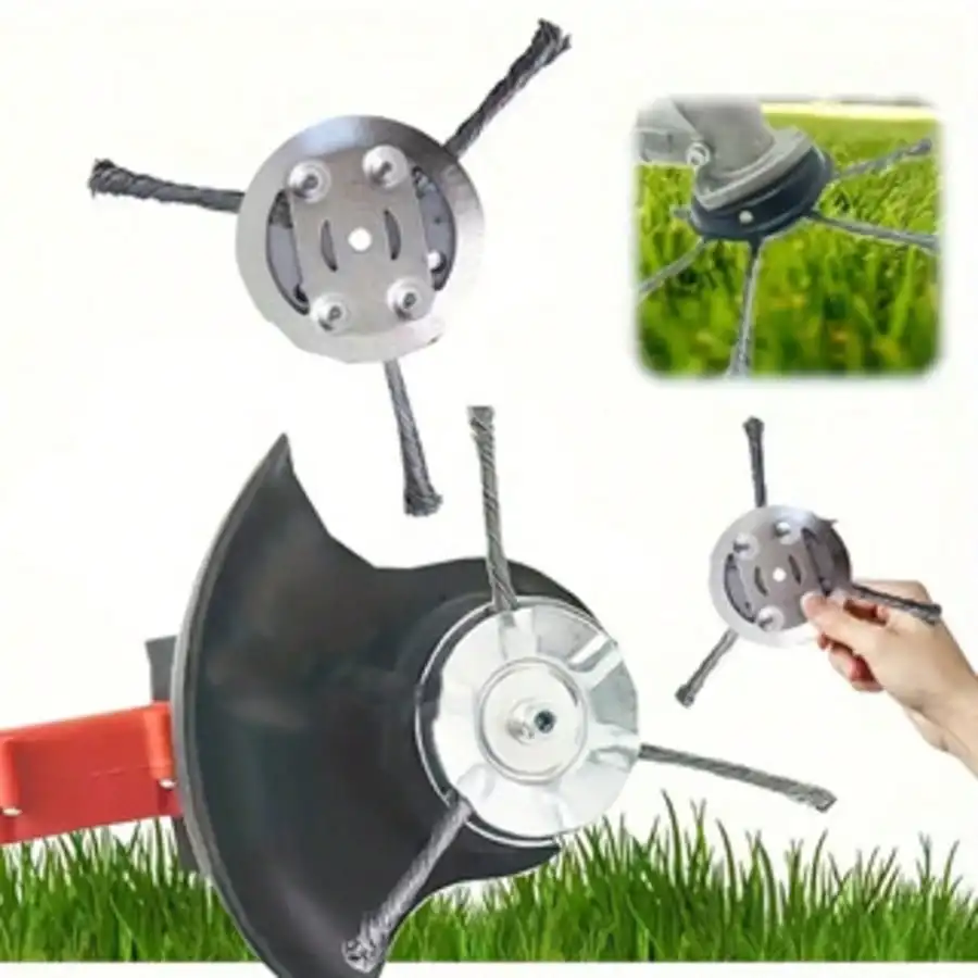 Heavy-Duty 6 Inch Lawn Mower,Head Professional Grade Sharp Cutting Edges Grass Weeders, Trimmers, Lawn Mowers , Robust Blades