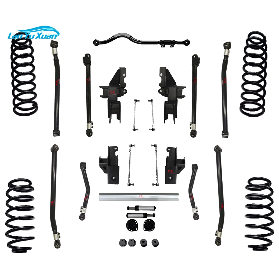 3.5'' Suspension Lift Kit For  2018-UP Jeep Wrangler JL Offroad Front Rear Sway Track Bar Link Coil Springs  Long  Control Arm