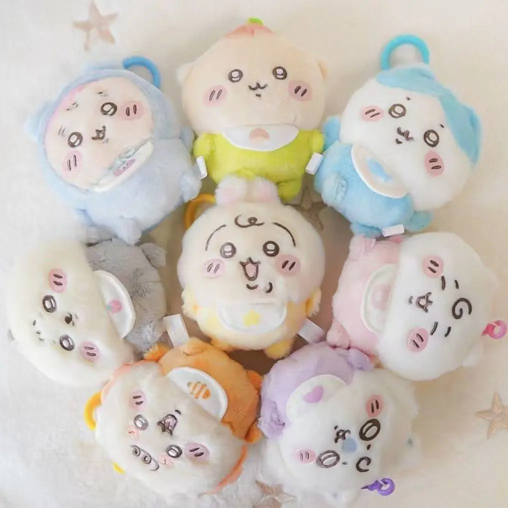 

Chiikawa Baby Series Plush Keychain Cute Usagi Hachiware JiYi Bag Charm Soft Kawaii Stuffed Doll Pendant Gift for Friends Kids