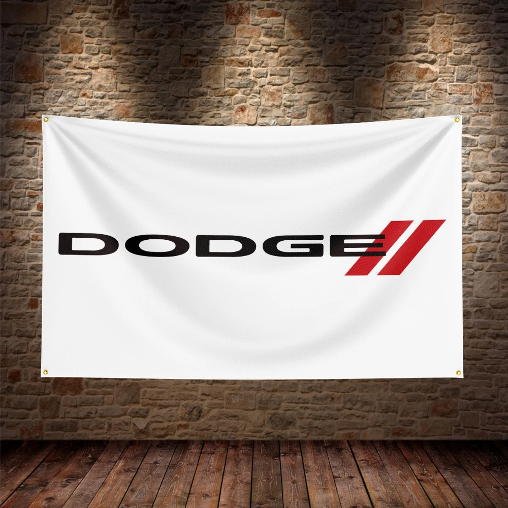 3X5Ft SRT Dodge Racing Car Flag Polyester Printed Car Banner For Decor