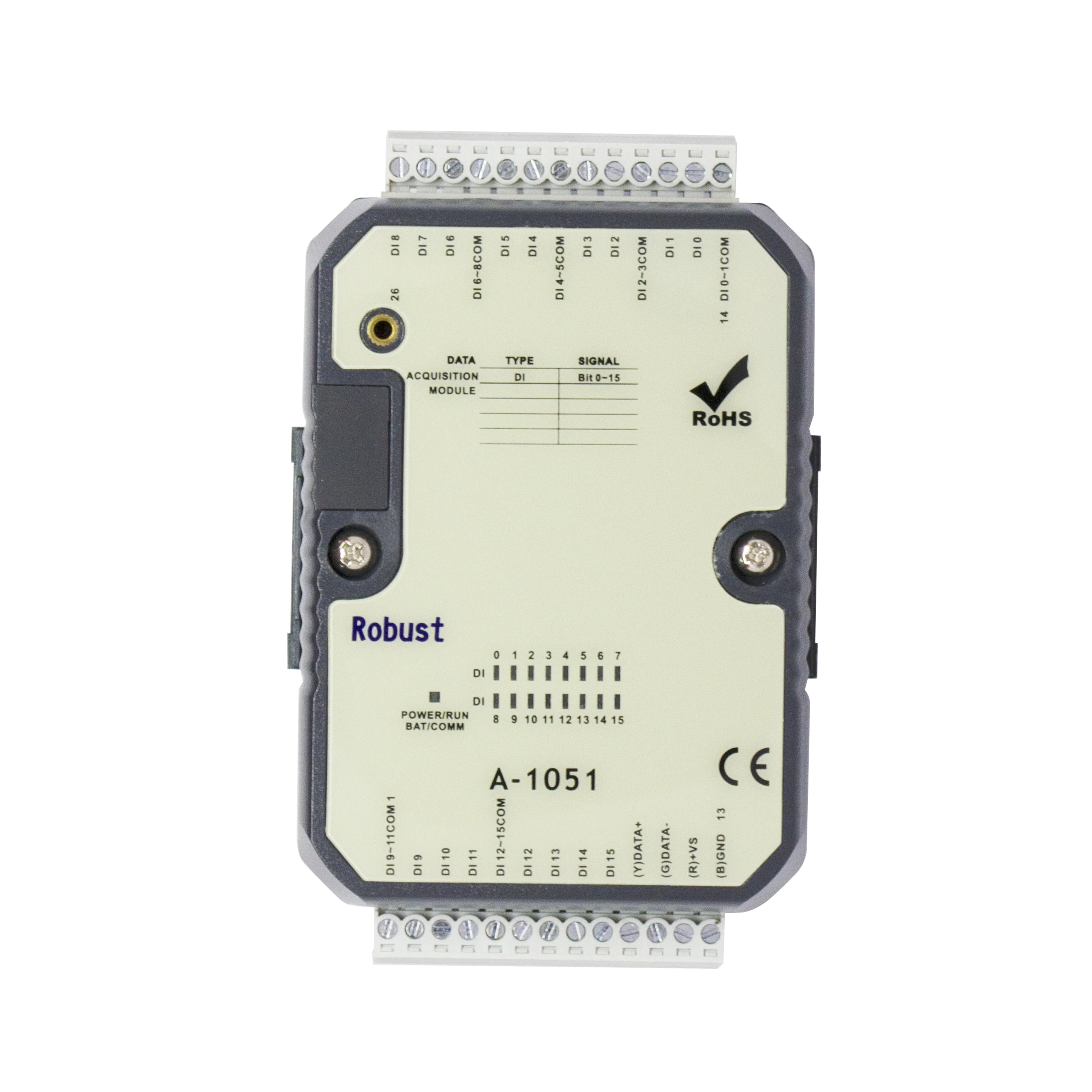 원격 IO 모듈 16DI 디지털 RS-485 포트 모드버스 RTU 프로토콜(A-1051)