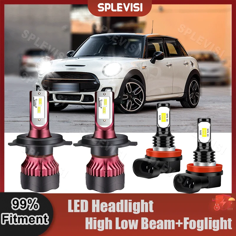 

Replace Car LED Headlight Hi Low Beam Foglamp Collocation Kit 9V-36V 28000LM For Mini Cooper Hatchback 2015 2016 2017 2018 2019