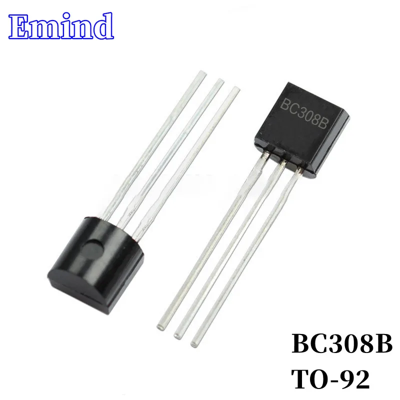 

300/500/1000/2000/3000Pcs BC308B DIP Transistor TO-92 PNP Type 25V/100mA Bipolar Amplifier Transistor