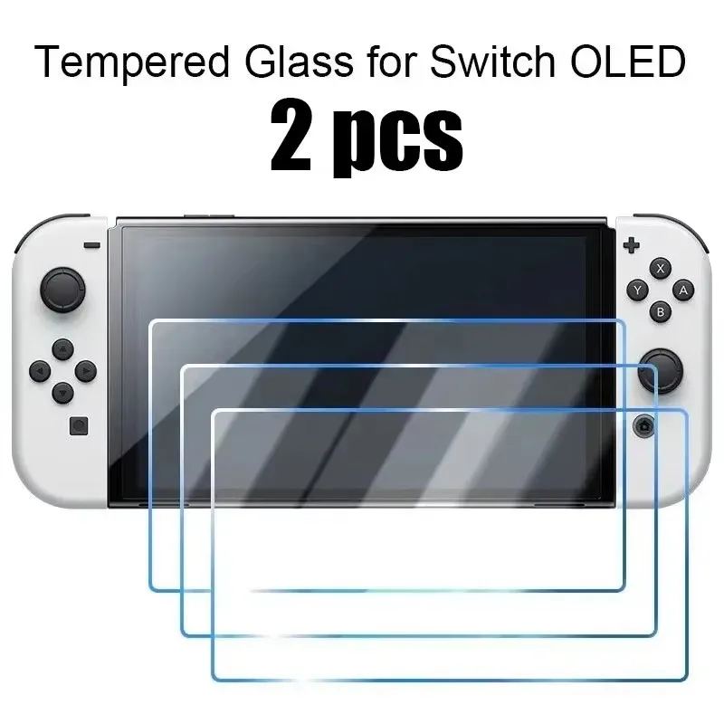 1-4 STUKS Gehard Glas voor Nintendo Switch OLED 3 Stuks Screen Protector Film voor Nintendo Switch Switch Lite Beschermend Glas