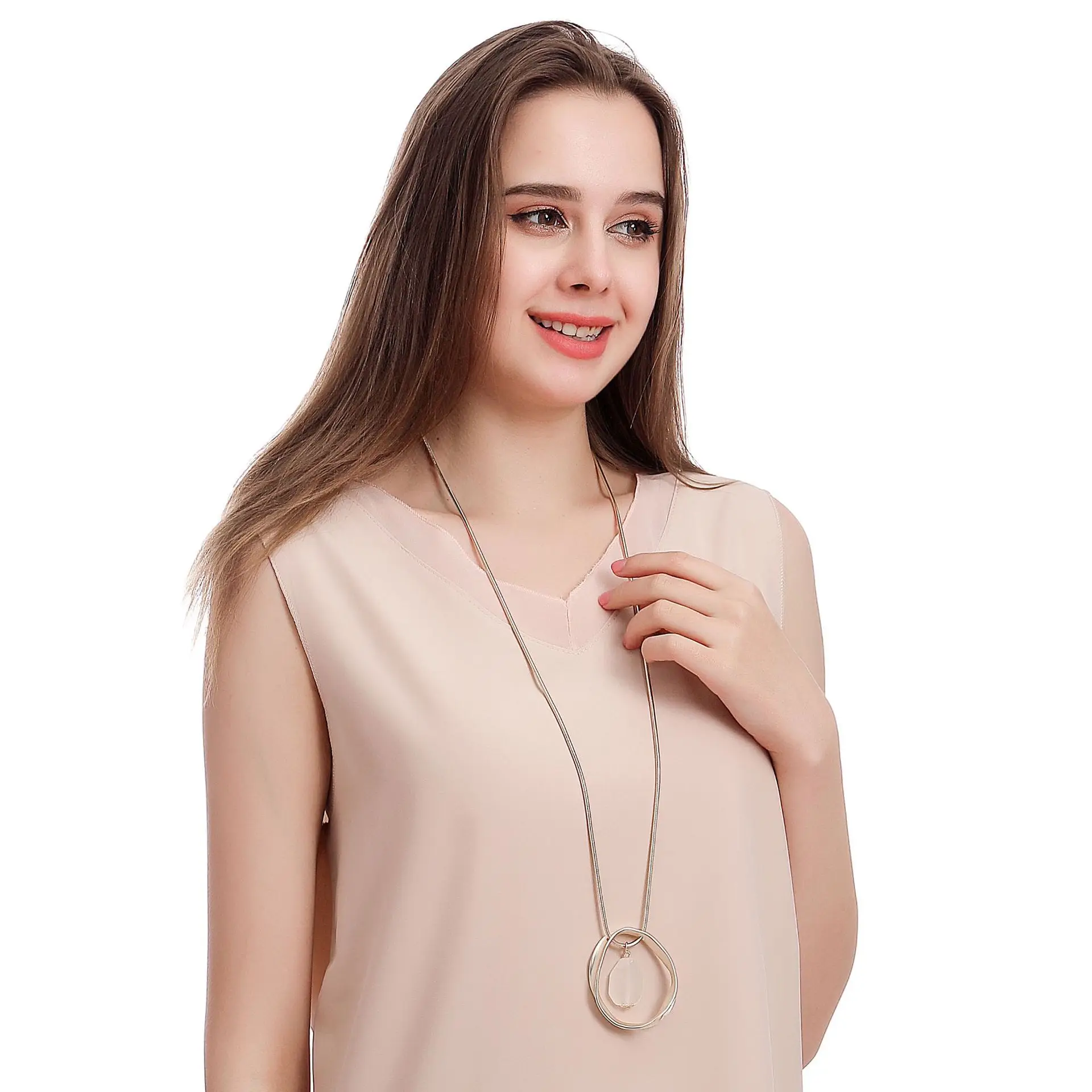 Round Pendant Long … - image