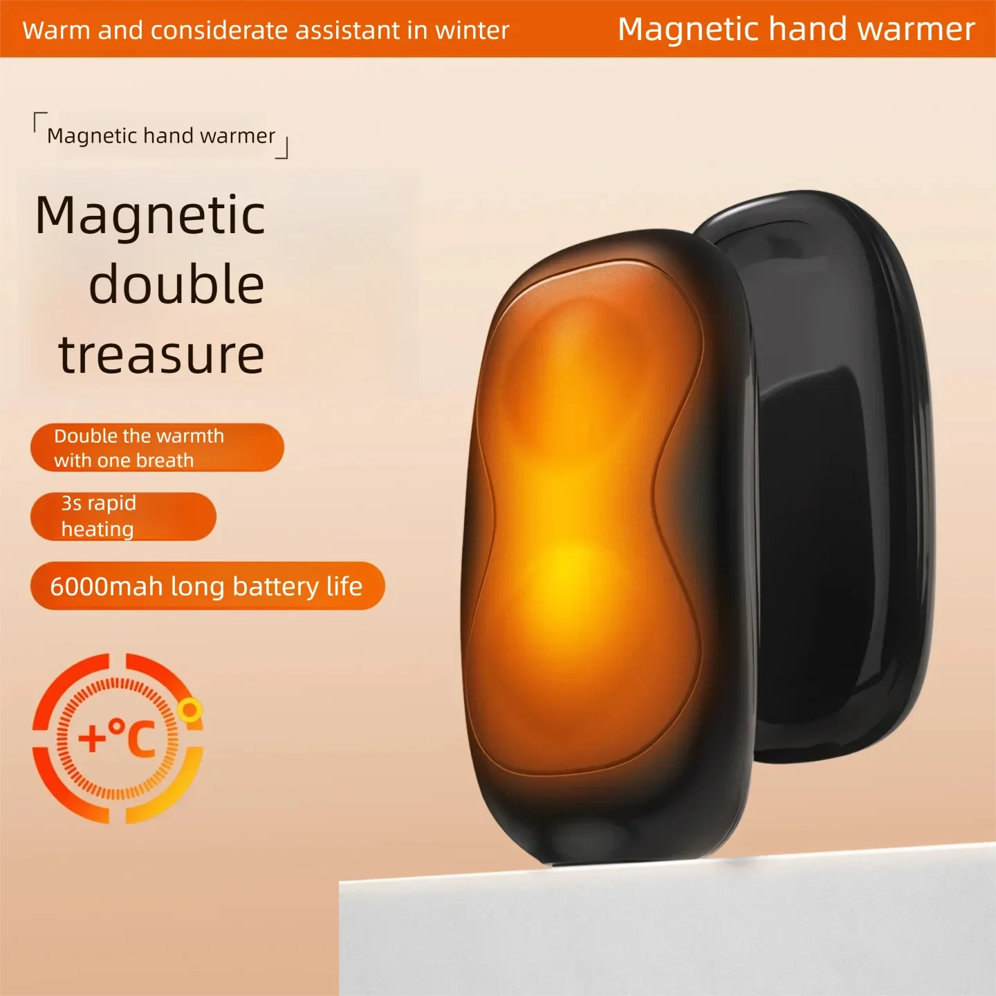 

HEROBIKER перезаряжаемые электрические грелки для рук 3000 мАч умные чипы 8 часов длинные безопасные грелки для рук тепло портативный карманный обогреватель подарки